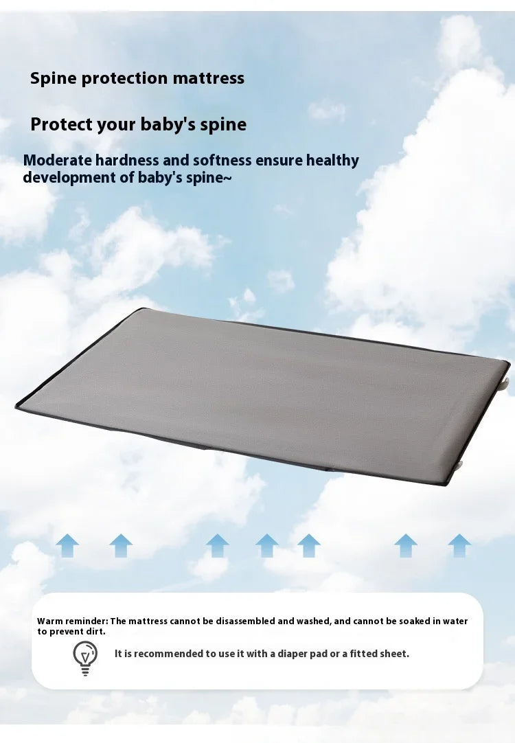 Multi Functional Newborn Bassinet Convertible Rocking Bedside Sleeper with Foldable Design, Universal Sleeping Crib for Babies