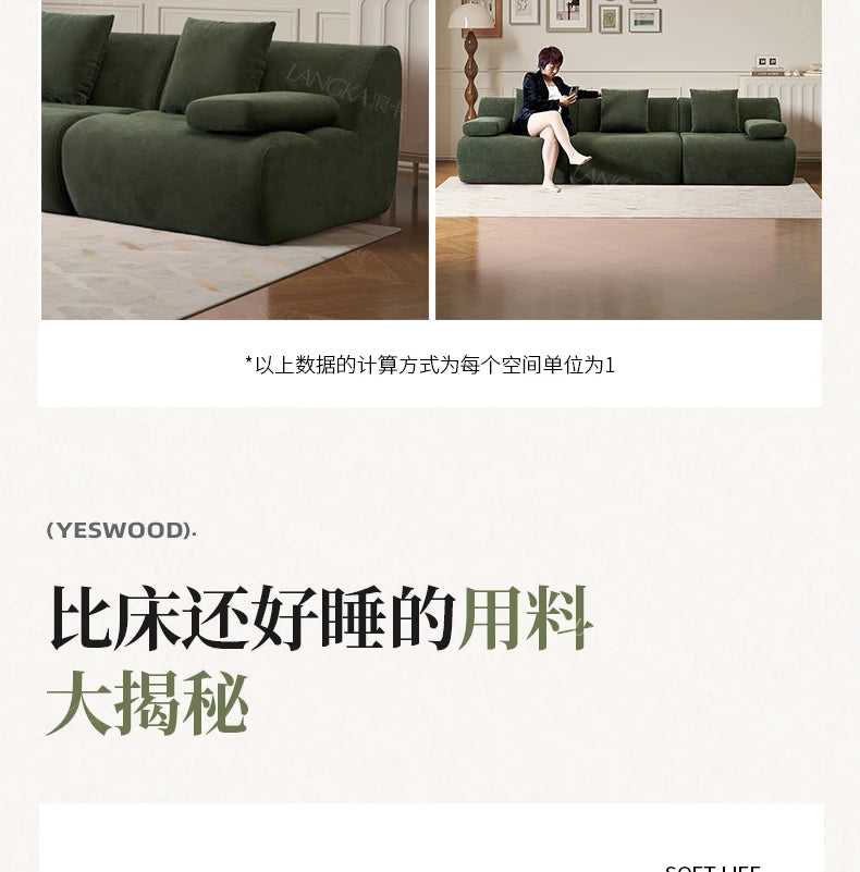 Design Large Green Sofas European Filler Armrest Salon Living Room Sofas Compressed Bedroom Lazy Divano Compresso Home Furniture