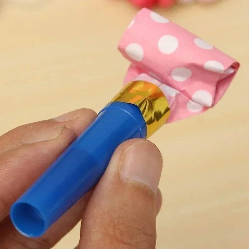 30pcs Kids Game Whistle Birthday Supplies Fun Polka Dot Whistle Party Favors Loot Bag Stuffers Sound Making Toys - AIAZ