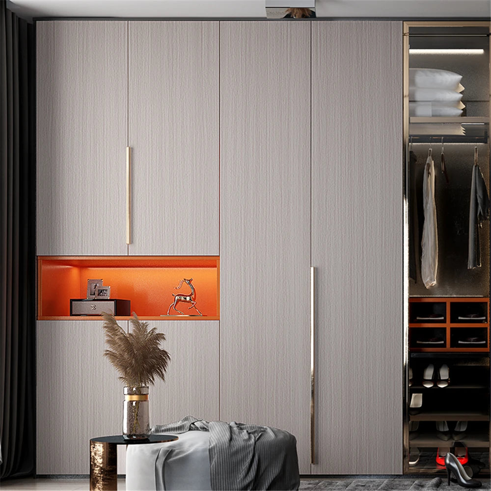 Wood Grain PVC Wallpaper for Door, Wardrobe, Cupboard, Table, Furniture, Waterproof, Self Adhesive Stickers, Home Decor Film