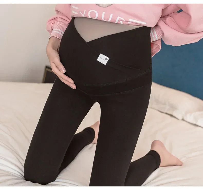 Low Waist Belly Cotton Maternity Legging Spring Casual Skinny Pants Clothes for Pregnant Women Autumn Pregnancy