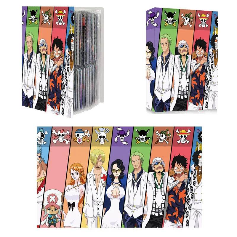 240pcs Card Album Book Naruto Dragon Ball Goku Vegeta ONE PIECE Luffy Zoro Map Letter Holder Binder Card Notebook Collection Toy - AIAZ