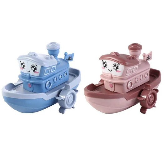 Kids Water Toys Birthday Gifts Swimming Beach Game Bath Playing Toys Clockwork Boat Wind Up Toy Baby Bath Toys Cartoon Ship Toy - AIAZ