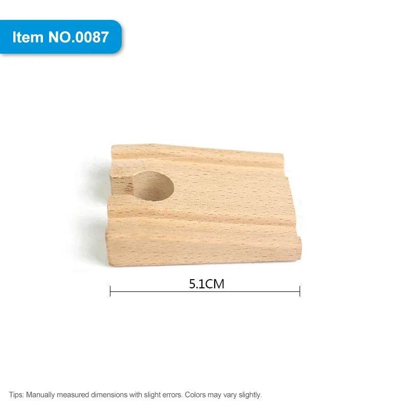 DIY Children Wooden Train Rail Track Accessories Toy Cross Track Railway Toys Compatible All Track for Kids Boys & Girls Gifts - AIAZ