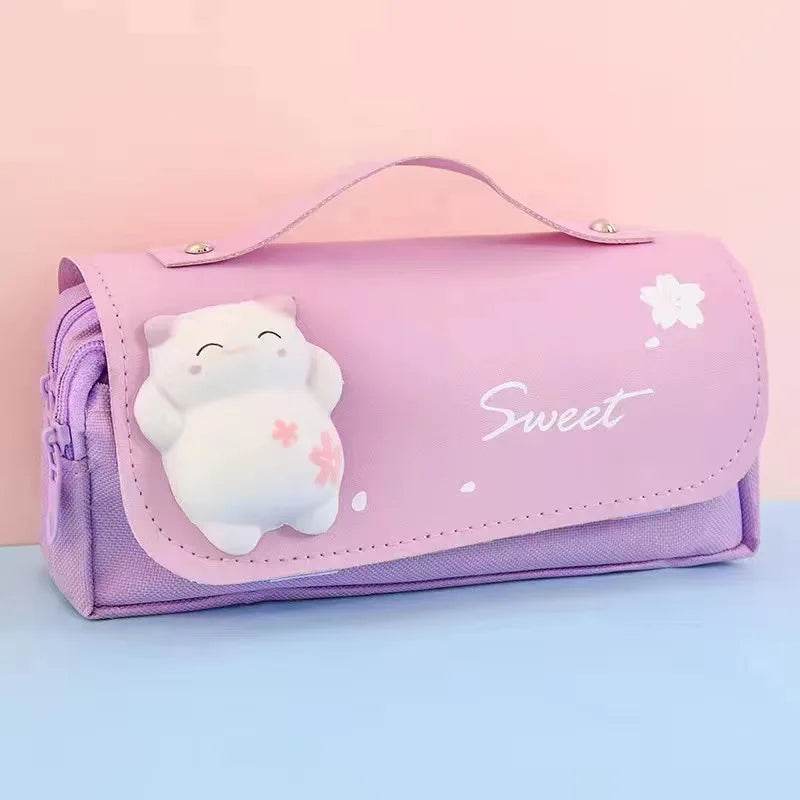 School Supplies Kawaii Stationery School Pencil Cases for Girls Bags Pens Cute Korean Stationery Holsters Supply Store Aesthetic - AIAZ