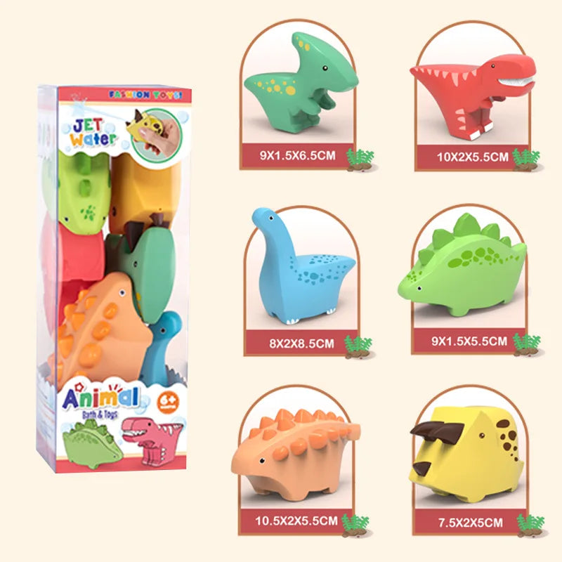 Toddlers Squirt Toy Dinosaur Kids Bath Toys Baby Play Water Squirt Toys Squeeze Children Boys and Girls Swim Pool Water Toys