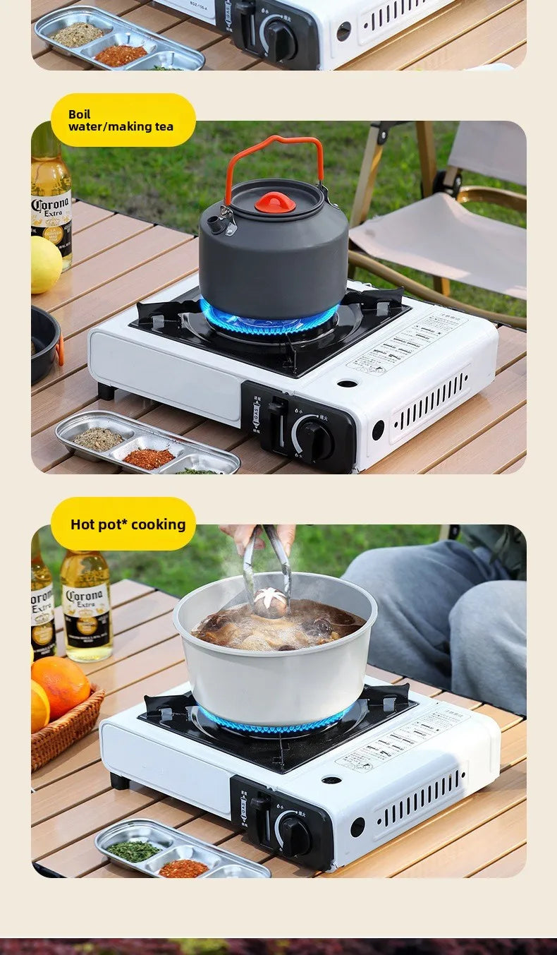 2025 Portable Butane Gas Stove Outdoor Cassette Stove for Hot Pot BBQ Camping Hiking Picnic Household Cooking