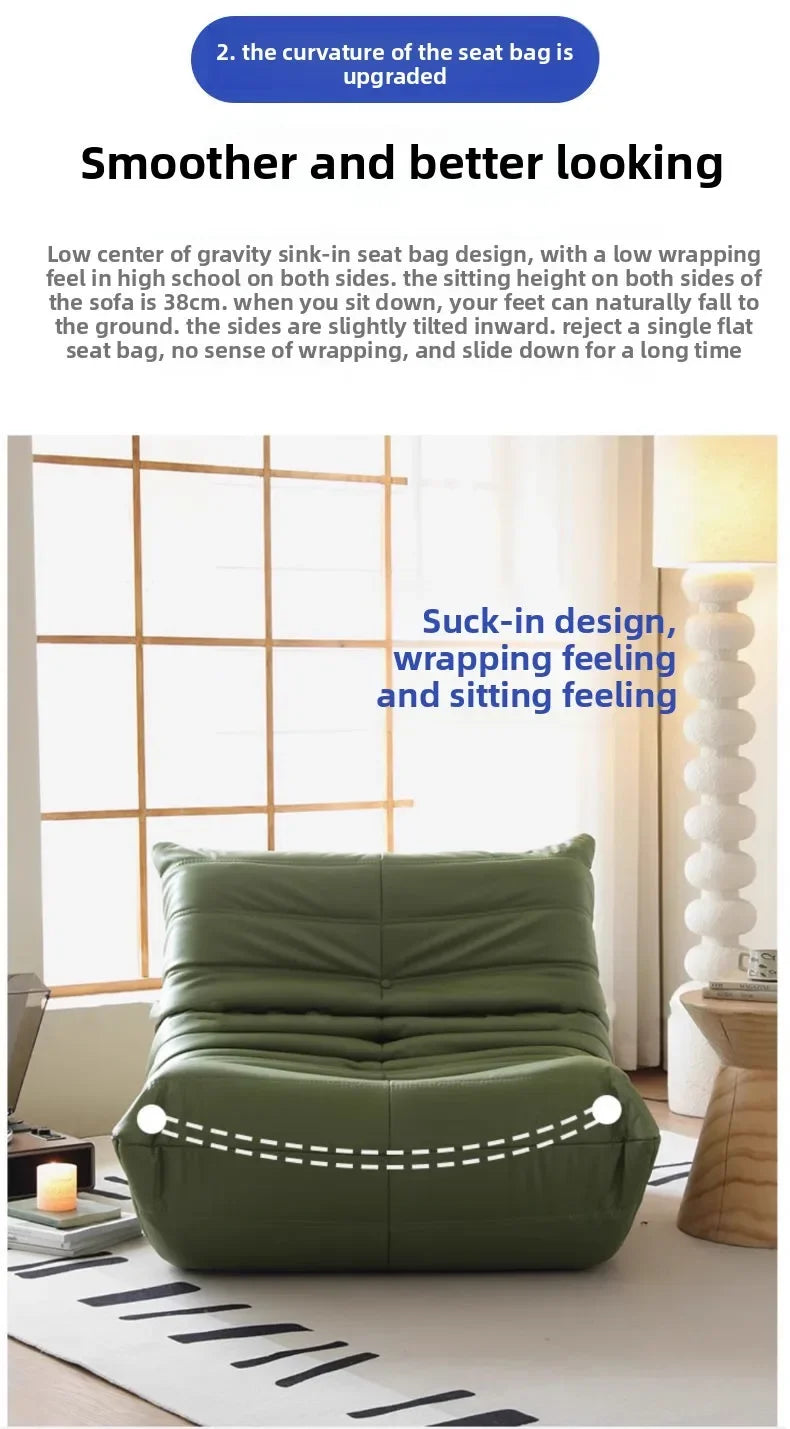 Lazy sofa, leisure bedroom, balcony lounge chair, tatami lounge chair, single sofa chair, living room