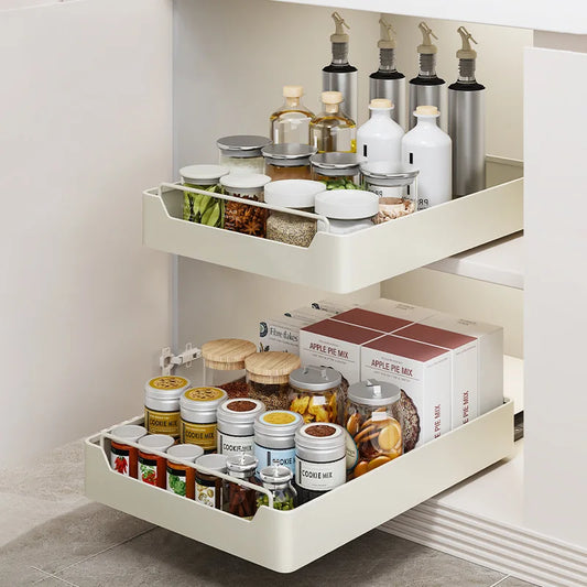Kitchen Pull out elf Storage Ra Sink Drain Board Cabinet Slide Tra Der Organizer Spice Ra No Drilling Required