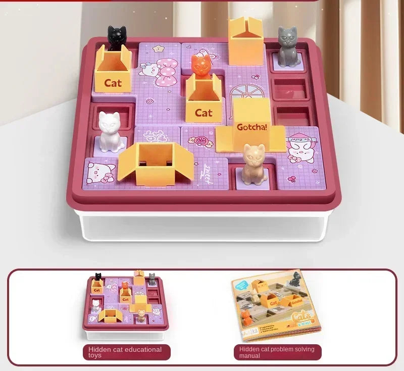 Children Logical Thinking Training Board Game Hidden Dog Maze Puzzles Educational Toys Parent-Child Interactive Children Gift