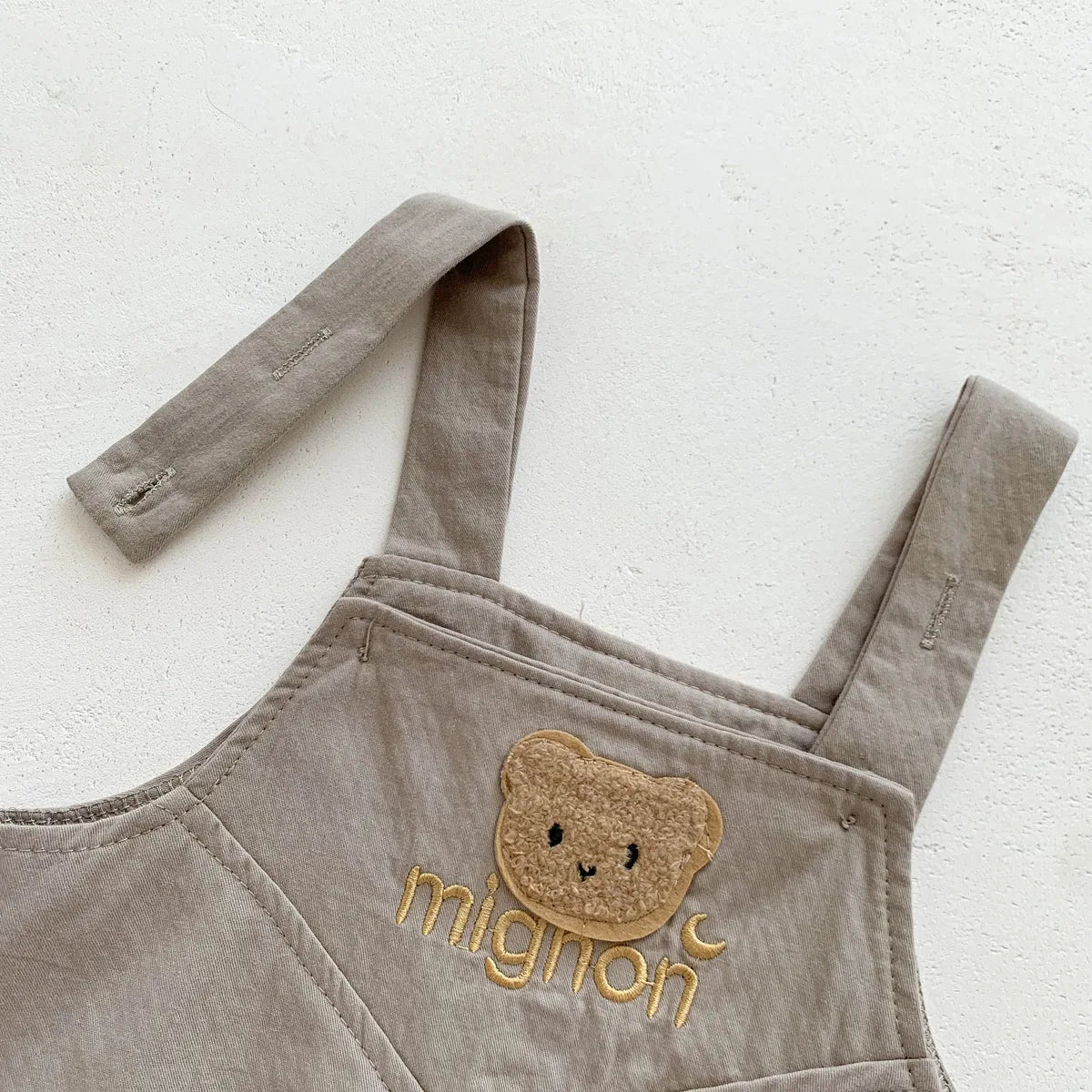 2025 New In Summer Newborn Baby Girls Boys Short Sleeve Solid Color Top T-shirts +cartoon Bear Bodysuits Kid Infant Clothing Set