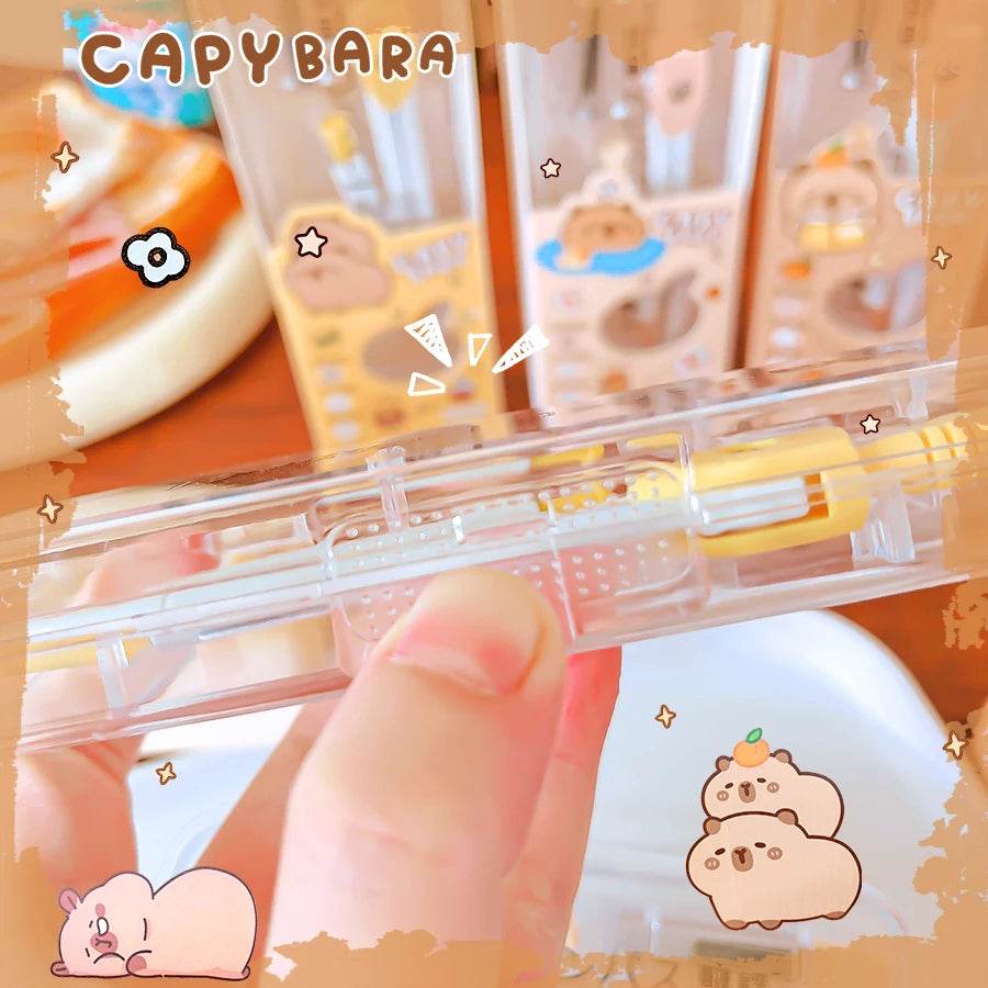 school caliper School supplies Study geometria school compass drawing tool cute capybara professional compass children - AIAZ