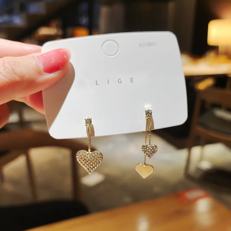 New High-end Atmosphere Decoration Shine Fashion Women Temperament Personality Exaggerated Earring Wedding Jewelry Birthday Gift