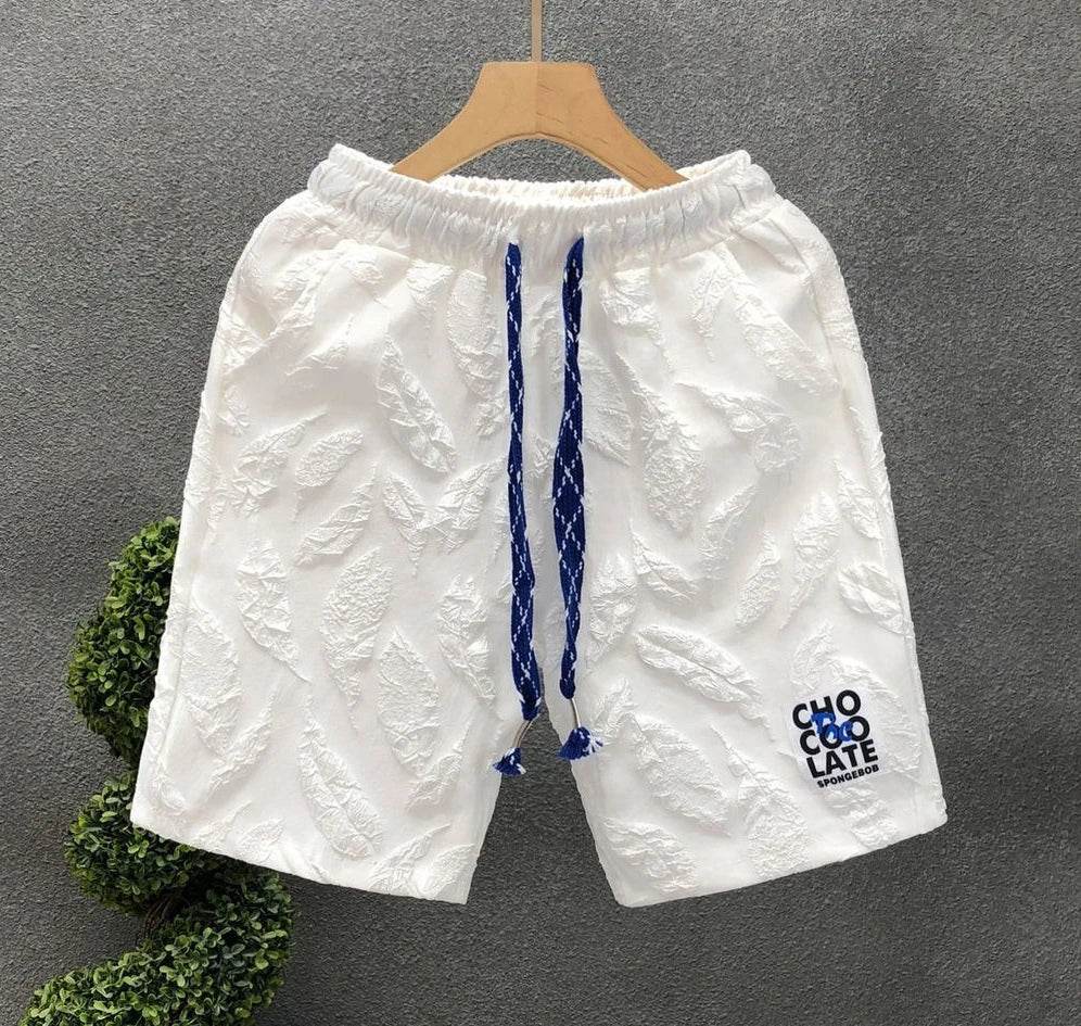Men's Shorts Beach White Male Short Pants Baggy Printed New in Pant 2025 Fashion Designer Streetwear Dry Fit Summer Elastic Thin - AIAZ