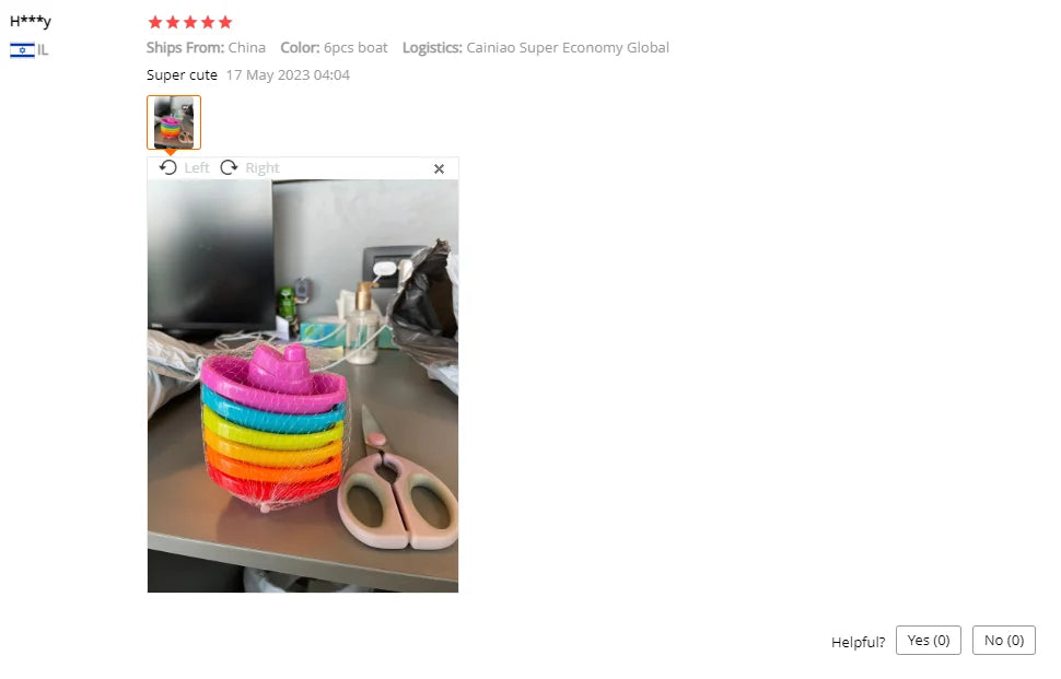 Baby Bath Toys Stacking Boat Toys Colorful Early Education Intelligence Gift Boat-shaped Stacked Cup Folding Tower Baby Toys