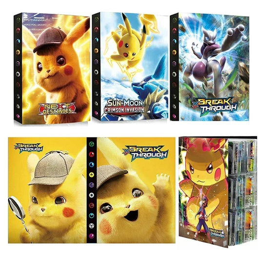 2025 New 9-Pocket Page 432Pcs Holder Album Toys Collections Pokemones Cards Album Book Top Loaded List Toys Gift for Children - AIAZ