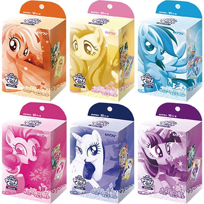 KAYOU Genuine My Little Pony Card Cute Funny Party Friendship Eternal Cards SGR Princess Anime Game Collectible Cards Toys Gifts - AIAZ