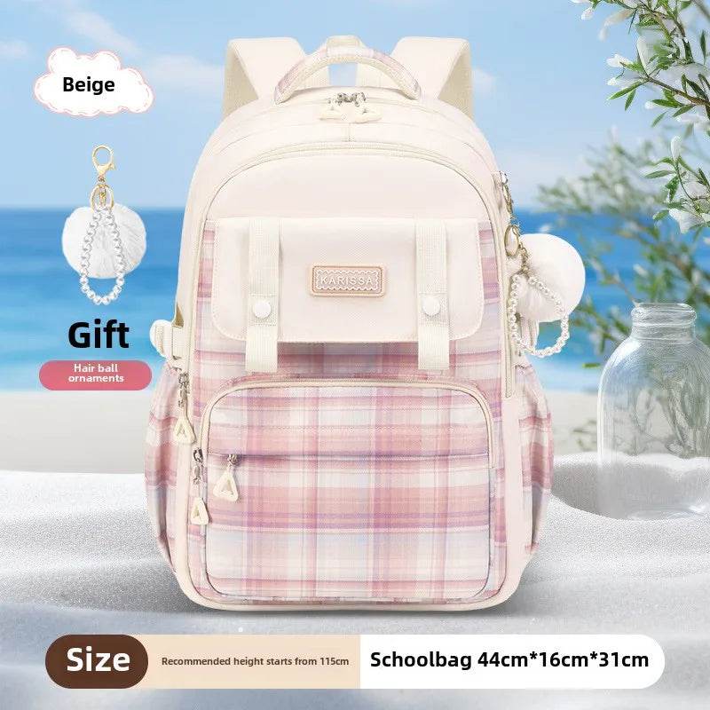 SET Backpacks for Girls School Bags Aesthetic Backpack Elementary Student Teen Girls Cute Bookbag Kids Backpack Girls mochila - AIAZ