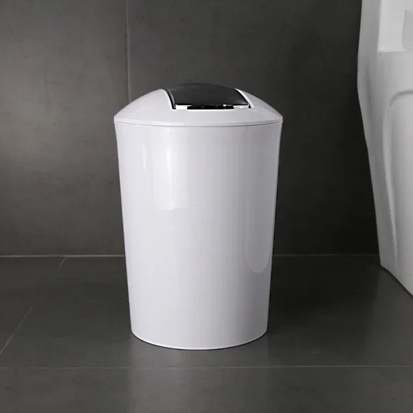 Golden Paper Holder Wall-mounted Toilet Brush Plastic Creative Toilet Paper Box Nordic Trash Can Waste Bins Bathroom Accessories