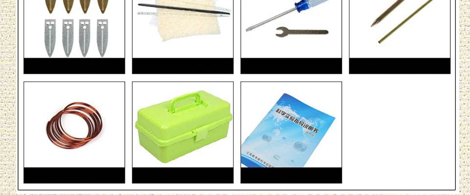 Physics Labs Basic Electricity Discovery Circuit Magnetism Experiment Kits Science Education Toy for Junior Senior High School - AIAZ
