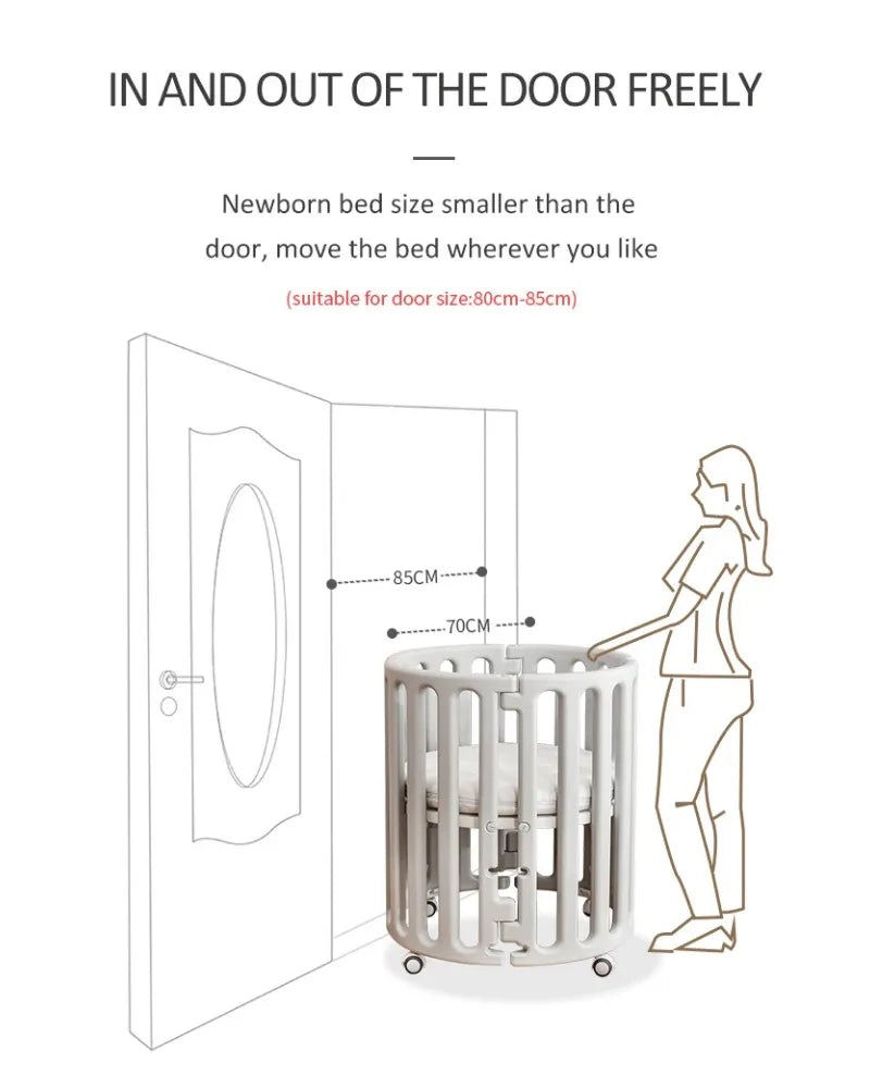 Travel Baby Bed, Baby Furniture Foldable Baby Crib