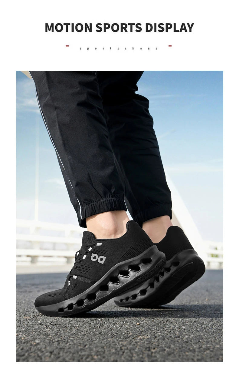 Men's Running Shoes Breathable Lightweight Shock Absorption Athletic Gym Training Sneakers Non-Slip Comfortable Sports Shoes