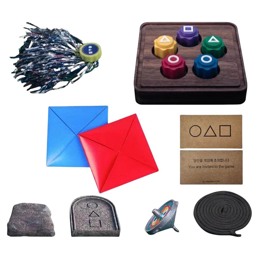 Korean Traditional Play Game Fun Gonggi Jack Stone Pebbles Set Hand Eye Coordination Training Toy Gong gi Set Party Board Game - AIAZ