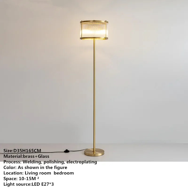 TEMAR Nordic Brass Table Lamp Modern Luxurious Living Room Bedroom LED Originality  Desk Light