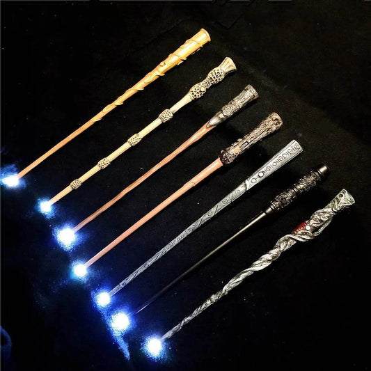 Anime Cosplay Show Glow Magic Wand With Box Children Decoration Toy Accessories For Kids Bacchetta Di Plastic Magic Stick - AIAZ