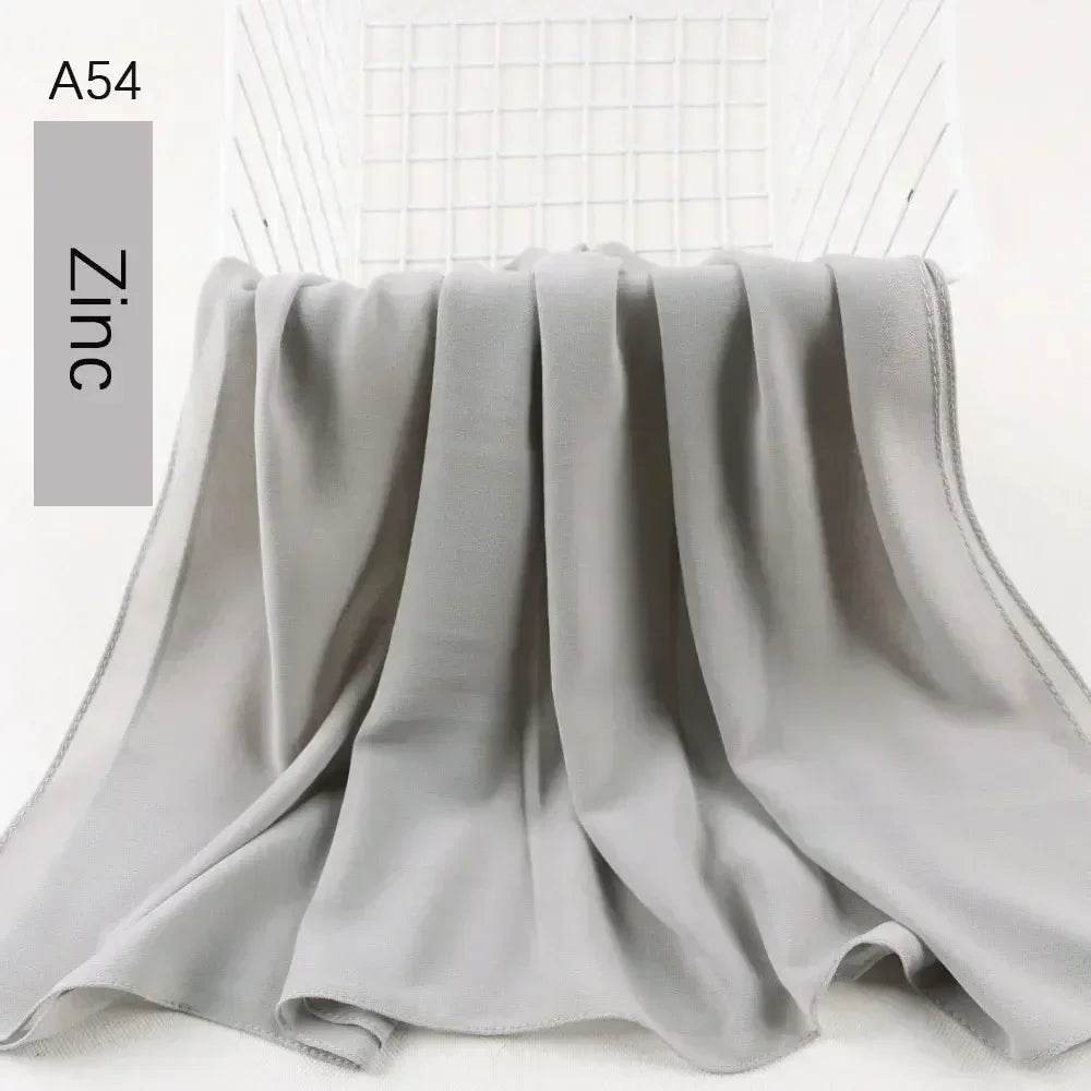 Muslim Women Chiffon Hijab Scarf Chiffon Soft Hijabs Shawl Long Scarves Wrap Headscarves For Muslim Fashion - AIAZ