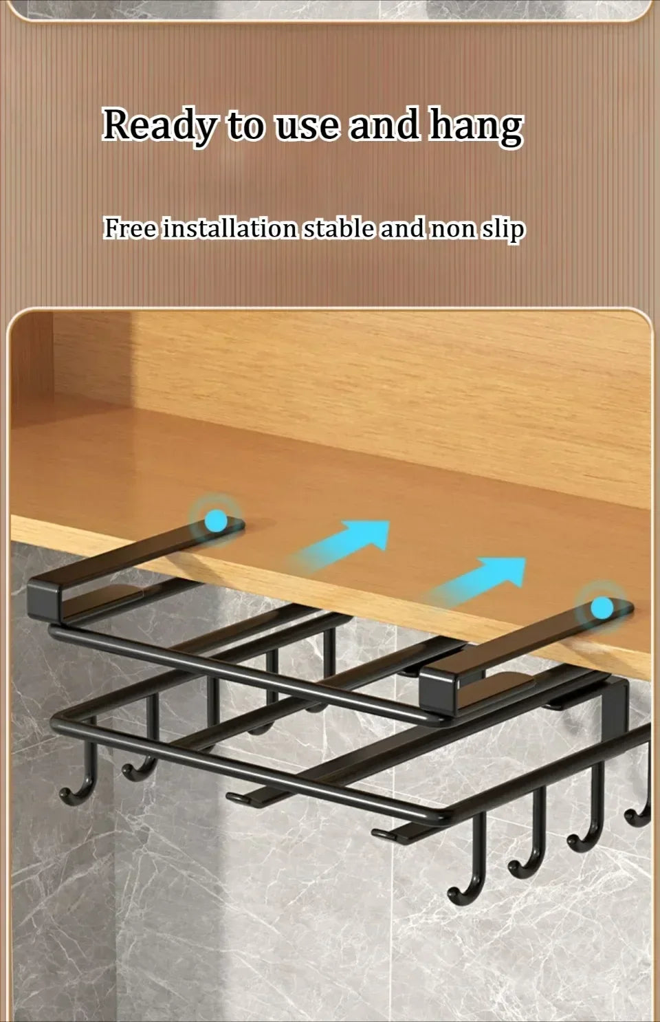 Cabinet Metal Storage Rack Kitchen Cutting Board Rack Non Perforated Tableware Storage Rack Kitchen Wall Mounted Pot Cover Rack