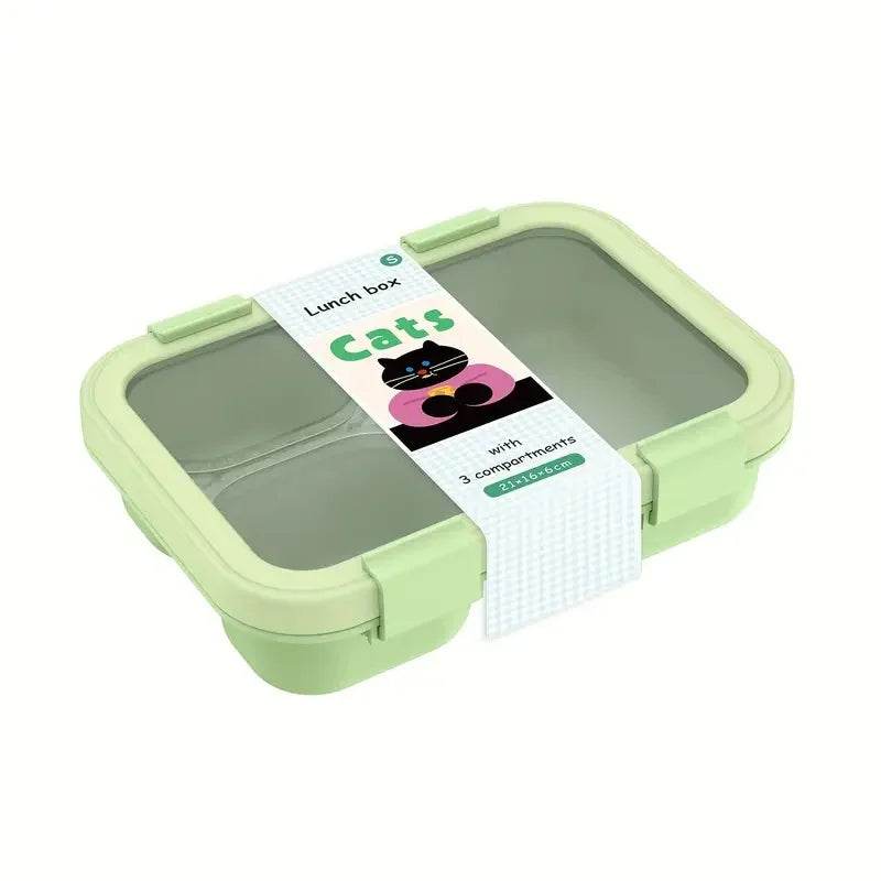 Bento Box Leakproof Lunch Food Storage with Stackable Design Carry Handles Office School for Kitchen Restaurant Use Lunch Box - AIAZ