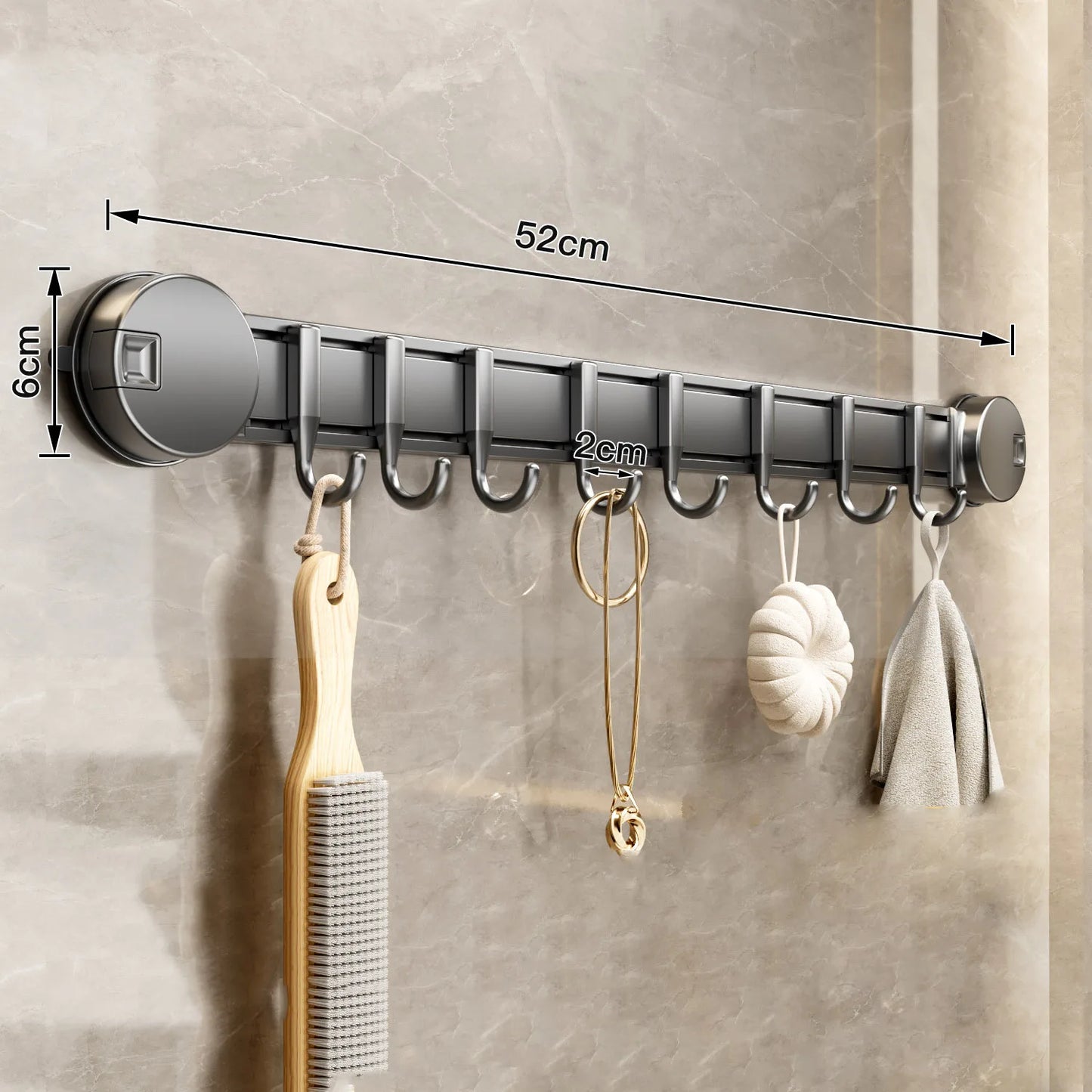 Suction Cup Hook Strong Load-bearing Adhesive Rack Hook Wall-mounted Punch-free Bathroom Door Clothes Hanging Artifact