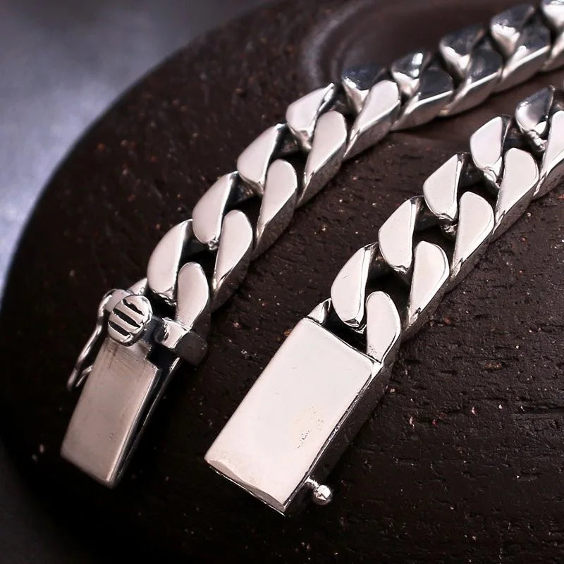 Factory Price 100% S925 Sterling Silver Miami Hiphop Cuban Trend Clavicle Chain Necklace for Man Women Boyfriends Jewelry
