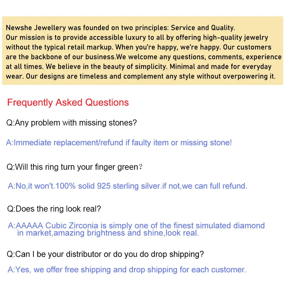 Newshe Vintage 4 Carats Oval Cut 5A Cubic Zircon Wedding Engagement Rings Set for Women Solid 925 Sterling Silver Bridal Jewelry