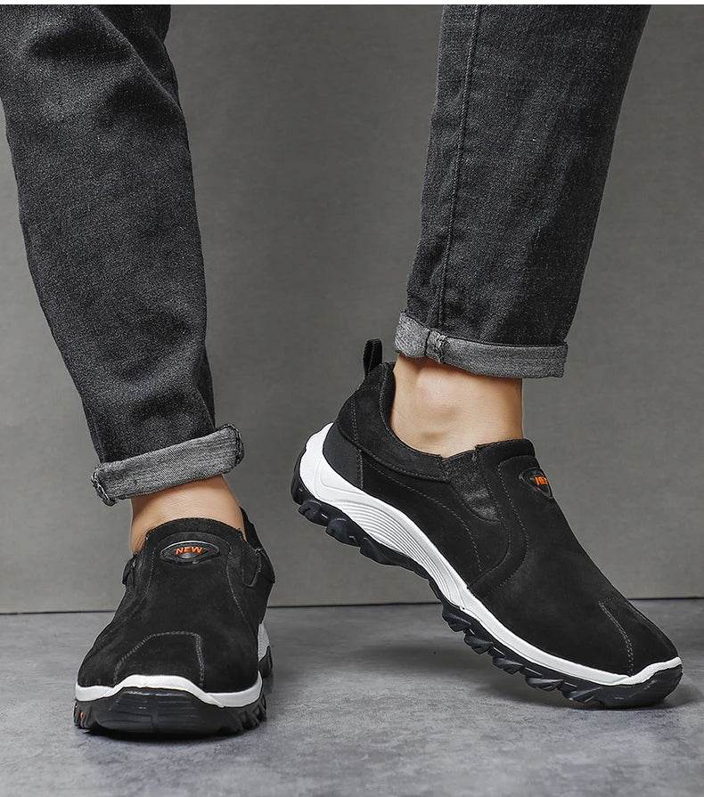 Men Shoes Comfortable Casual Shoes for Men Walking Sneakers Slip On Loafers Men Lightweight Moccasin Male Footwear - AIAZ