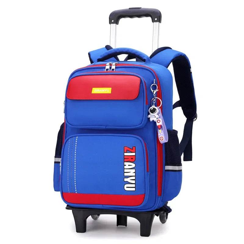 Rolling Backpacks for Primary School Children Trolley School Student Backpack Wheeled Bag Back To School Backpacks with Wheels - AIAZ
