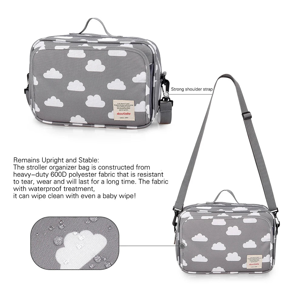 Women Multi-functional Messenger Bags Outdoor Waterproof Stroller Hanging Bag Baby Diaper Bags Adult Casual Cartoon Shoulder Bag
