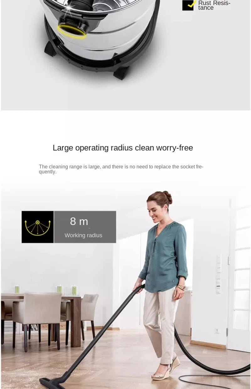 Germany karcher karcher household and commercial vacuum cleaner, bucket type wet and dry metal dust bucket NT20/1