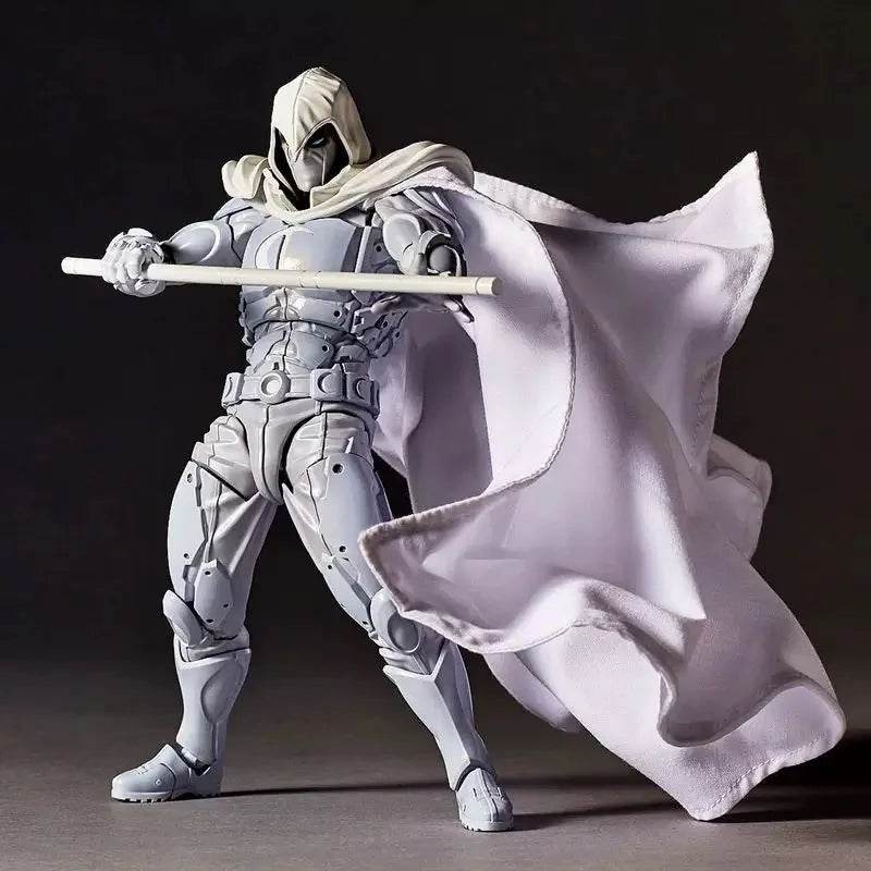 16cm Moon Knight Figure Revoltech AMAZING YAMAGUCHI Avengers Marc Spector Action Figurine Collection Ornament Model Toys Gifts - AIAZ