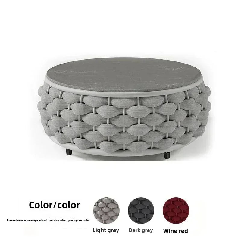 Outdoor Rattan Sofa Courtyard Combination Double Chair Leisure Terrace Villa Living Room Balcony Outdoor Seat Furniture Home