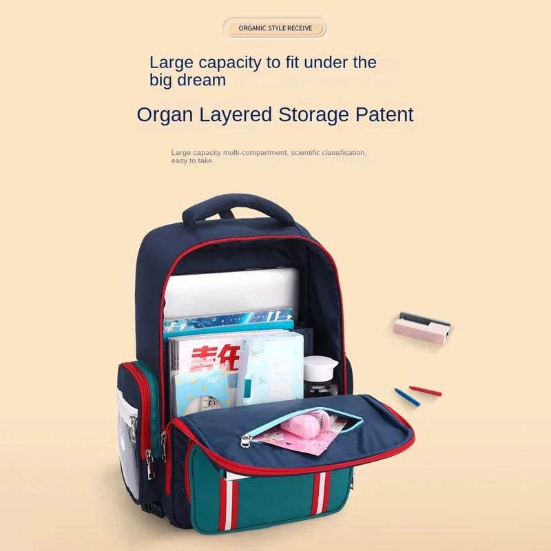 Rolling Backpacks for Primary School Children Trolley School Student Backpack Wheeled Bag Back To School Backpacks with Wheels - AIAZ