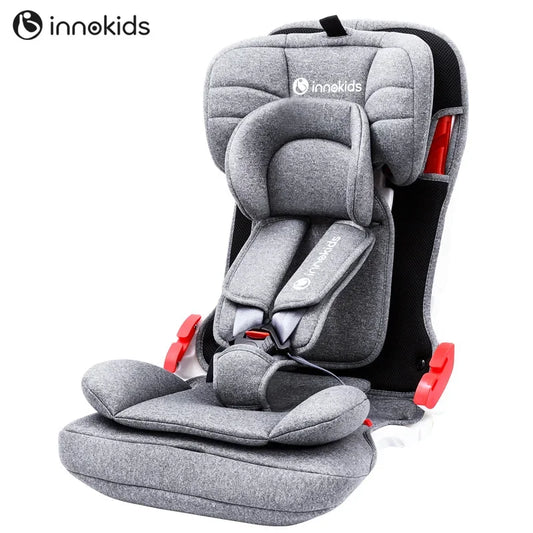 Ik-06 Innokids Child Safety Seat 360 Degree Rotating Car With 0-12 Years Old Baby Can Sit And Lay Isofix Latch Grey