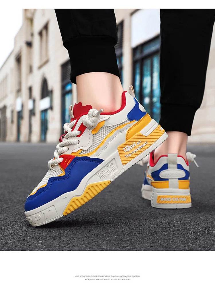 Men Shoes Platform Male Sneakers 2025 New Vulcanized Shoes for Men Casual Running Shoes Large Size 45 46 Hot Sapatos Masculinos - AIAZ