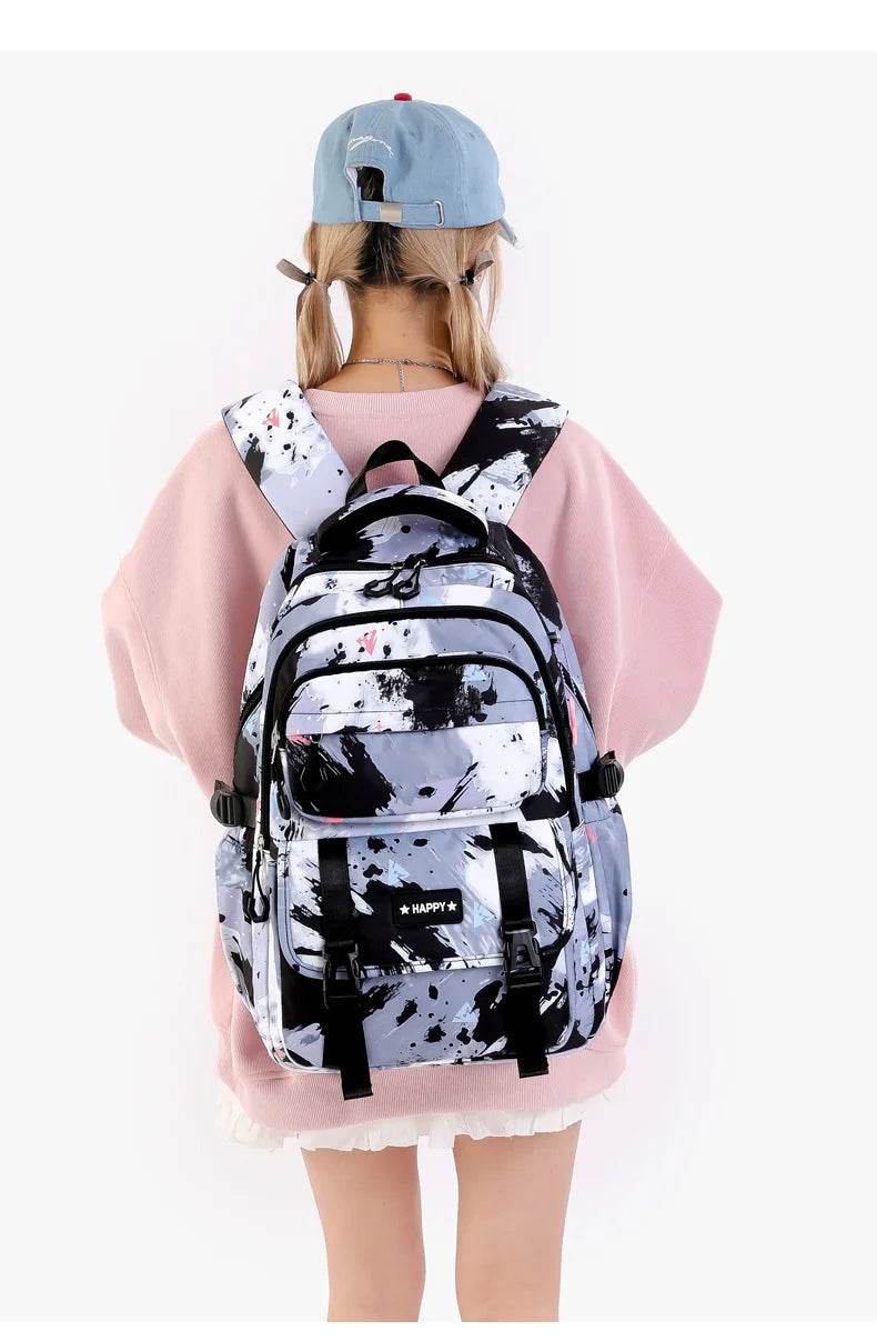 Middle School Student Backpack Children Set School Bags for Girls Kids Schoolbags Waterproof Book Bag With Lunch Bag Pencil case - AIAZ
