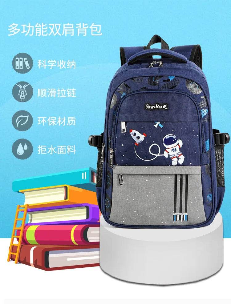 Kids Backpack Children School Bags for Boys Orthopedic School Backpack Waterproof Primary Schoolbag Book Bag Mochila Infantil - AIAZ