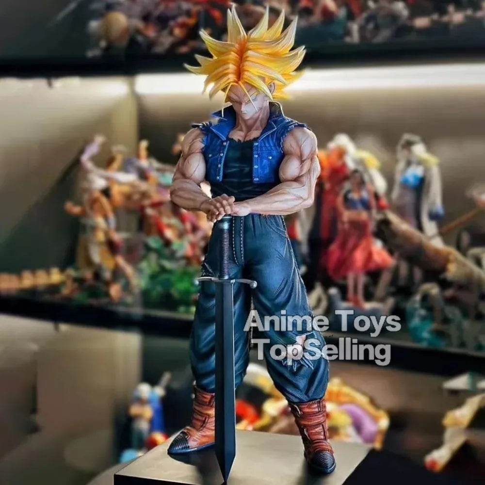 25cm/9.84in Anime Dragon Ball Z Figure Trunks Action Figures Pvc Statue Collection Model Toys for Children Gifts - AIAZ