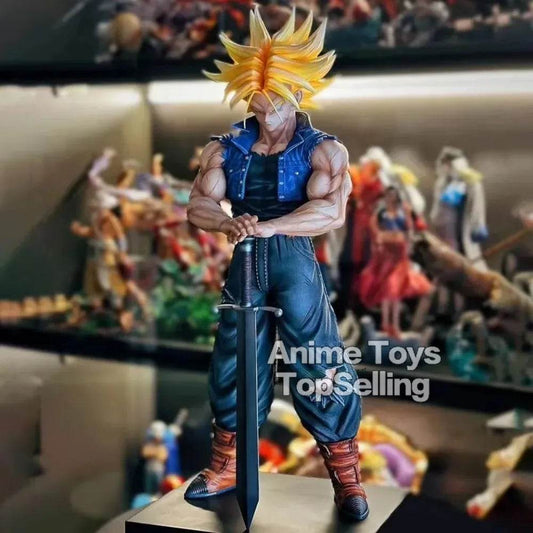 25cm/9.84in Anime Dragon Ball Z Figure Trunks Action Figures Pvc Statue Collection Model Toys for Children Gifts - AIAZ