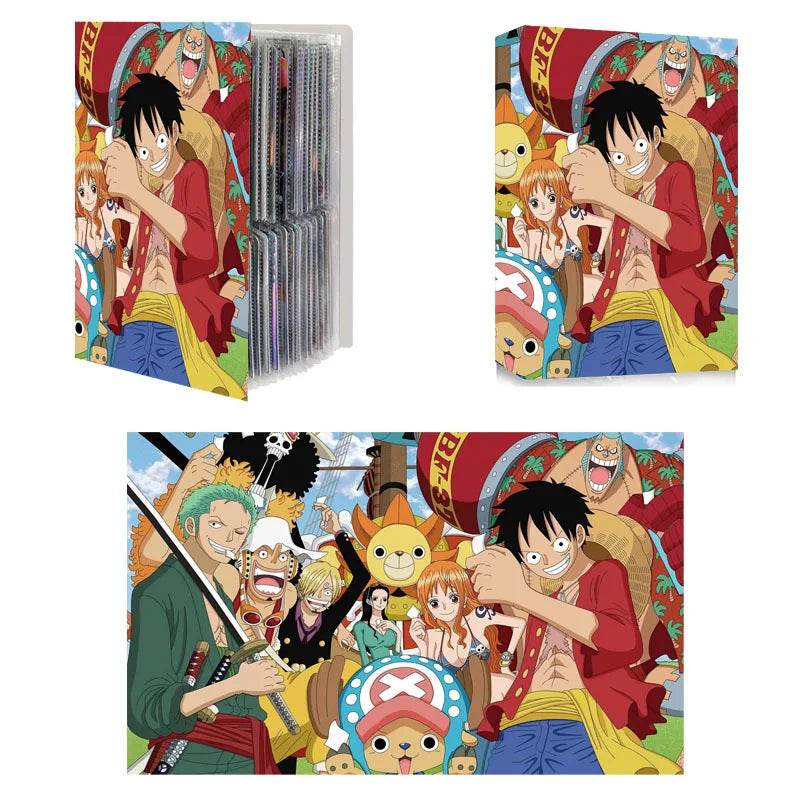 240pcs Card Album Book Naruto Dragon Ball Goku Vegeta ONE PIECE Luffy Zoro Map Letter Holder Binder Card Notebook Collection Toy - AIAZ