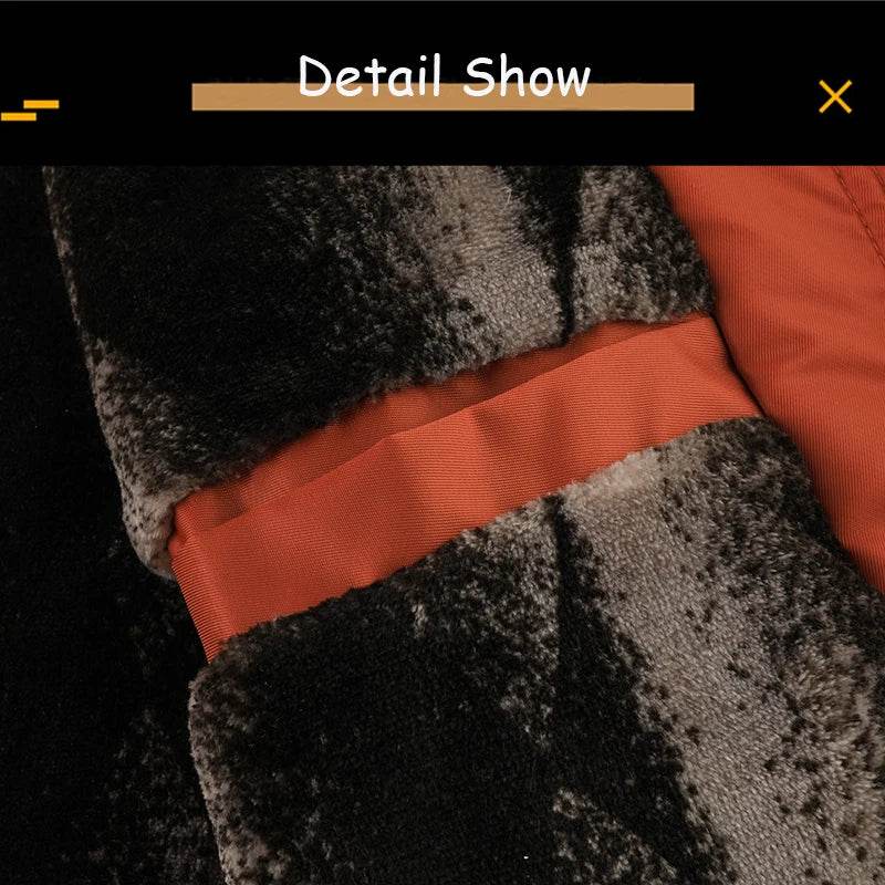 2025 Winter Men Outdoor Windproof Fleece Warm Travel Jacket Men Hooded Casual Fashion Style Zipper Pocket Jacket Male Coat Tops - AIAZ